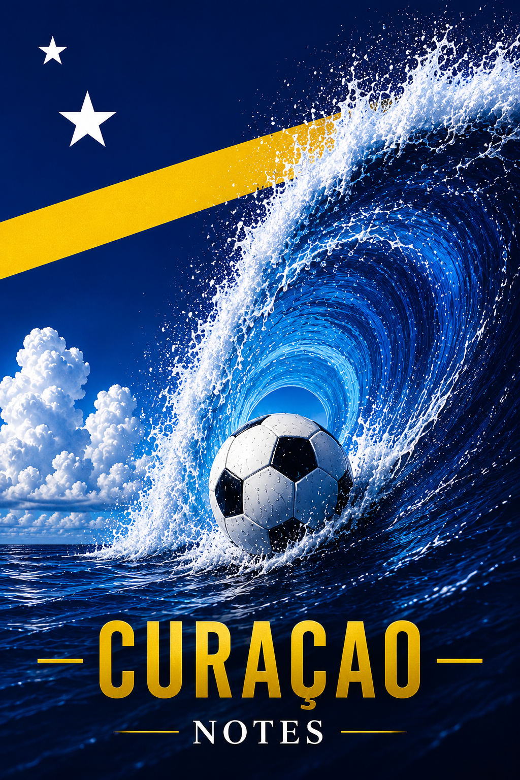 Curaçao Wave Notebook – Blanco Notitieboek